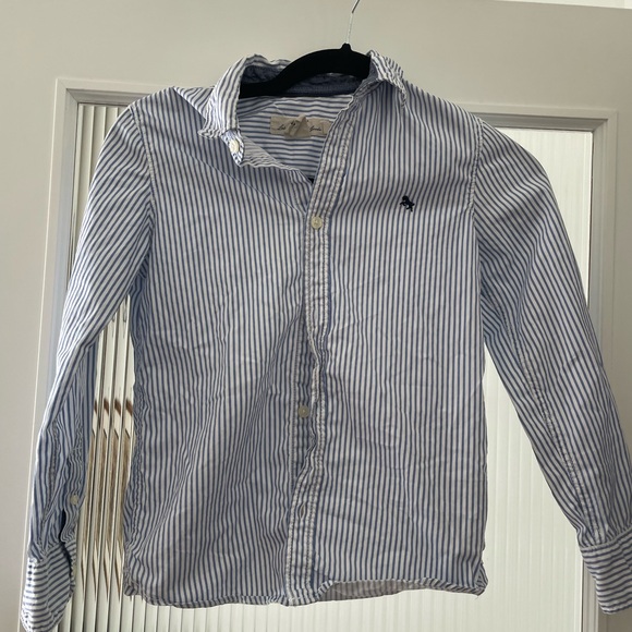 Label Of Graded Goods Other - Kids Blue & White Striped Button-Down Shirt